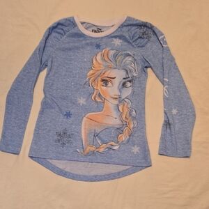 Disney's Frozen Elsa Pajama Top Sz 7/8
